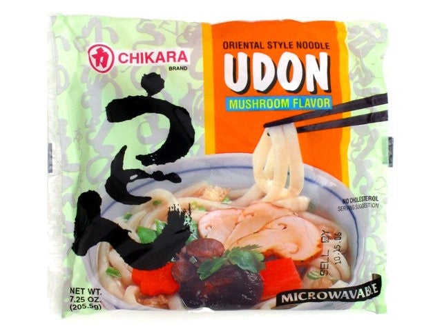 Chikara Udon With Soup Mushroom Flavor Sakura Noodle Inc